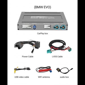 BMW EVO SYSTEM БЕЗЖИЧЕН APPLE CARPLAY ANDROID AUTO MMI BOX 9460